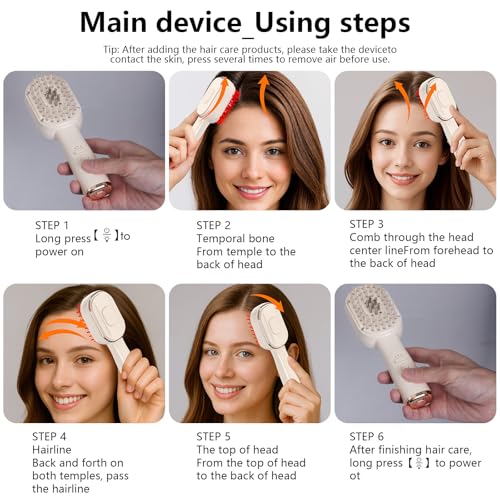 Laser Therapy Hair Growth Comb, Red Light Therapy for Hair Growth, Electric Scalp Massager for Healthier Hair