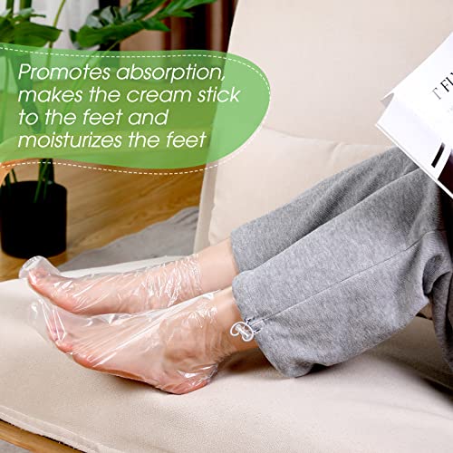 1500 Pcs Disposable Plastic Foot Covers for Paraffin Bath & Pedicure Spa