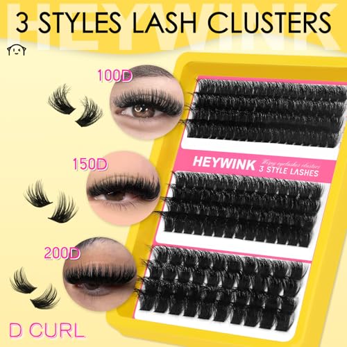 Lash Extension Kit 100D 150D 200D Thick Cluster Eyelashes