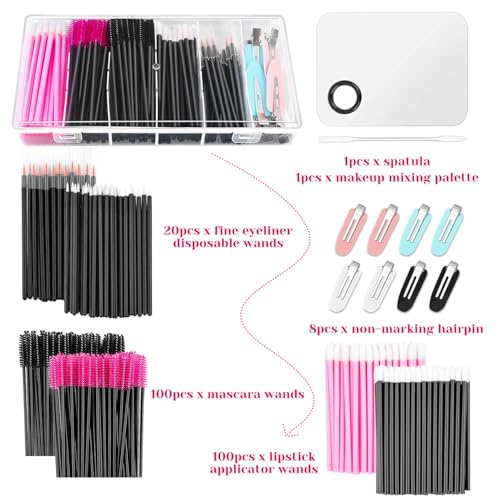 Shynek Makeup Mixing Tray & Disposable Applicators Kit
