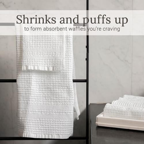 GILDEN TREE Waffle Washcloths Set of 4, Quick Dry Cotton