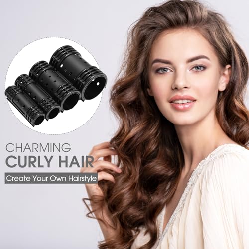 Magnetic Hair Rollers Set 48pc with Clips & Net 4 Sizes