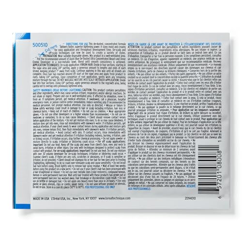 L'Oréal Technique Quick Blue High Performance Bleach No Drip Powder Lightener
