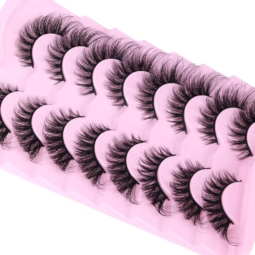 20MM Fluffy Fox Eye Lashes - 8D Faux Mink Strip Lashes