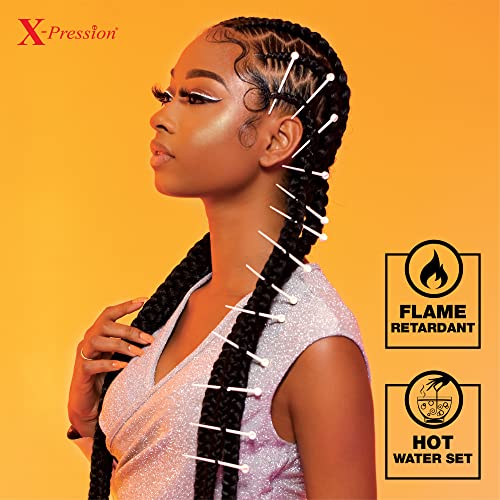 Sensationnel X-Pression 6X Prestretched Braids 58in 1B Off Black