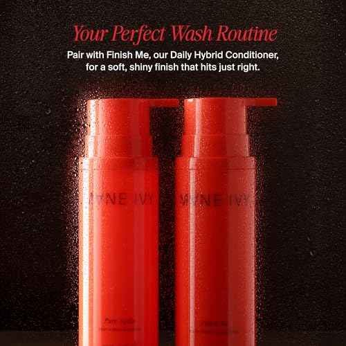 Pure Pain Daily Hybrid Shampoo - Sulfate-Free Deep Cleanse & Nourish - Aloe & Hibiscus Scalp Soother - Baobab Protein Strength - All Hair Types