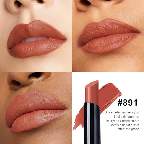 Peach Beige Velvet Matte Lipstick - Long-Lasting Waterproof