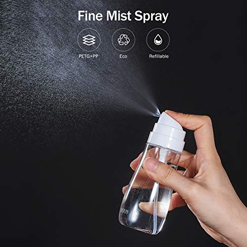 Yolaist 3.4oz Fine Mist Spray Bottles - 2 Pack, TSA Approved