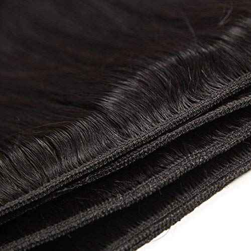 Straight Human Hair 3 Bundles 16 18 20 inches Brazilian Virgin 100% Unprocessed Straight Hair Weave Bundles Human Hair Natural Black Color Hair Extensions