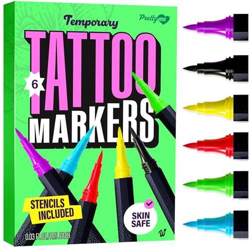 Henna Temporary Tattoo Kit with Markers & Stencils – Skin-Safe, Long-Lasting Body Art for Girls & Adults