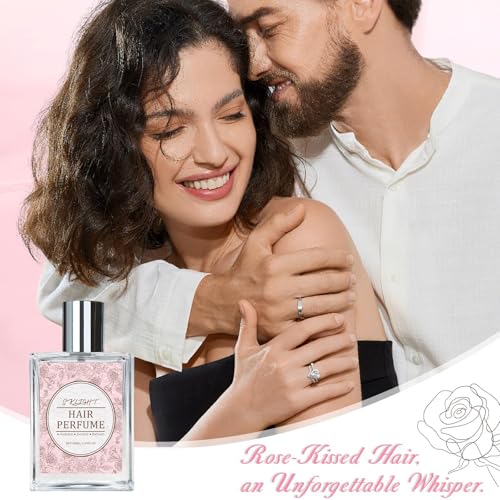 Rose Hair Perfume Mist - Long-Lasting Scent & Frizz Control