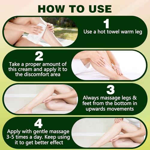 LHBMET Professional Leg Circulation Cream - Edema Relief & Skin Soothing, 1PC