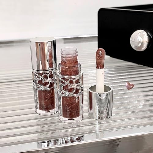 4Pcs Glitter Lip Gloss Set,High Shine Hydrating Long Lasting Non-Sticky Vegan Tinted Formula,Glossy Finish Glass Like Shine Lip Gloss for Women Girls