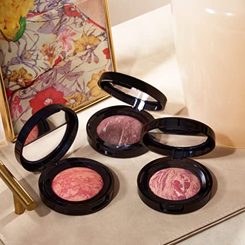 LAURA GELLER NEW YORK 47mm Baked Blush-n-Brighten Marbleized Blush with Angled Blush Brush, Tropic Hues