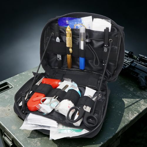 GAZJYUSP Tactical Mag Admin Pouch - Molle Utility Organizer with Triple Magazine Holder