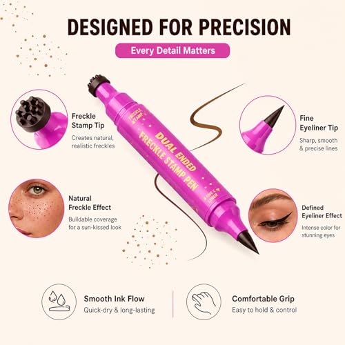 Dual-Head Freckle Stamp Pen - Natural Waterproof Makeup