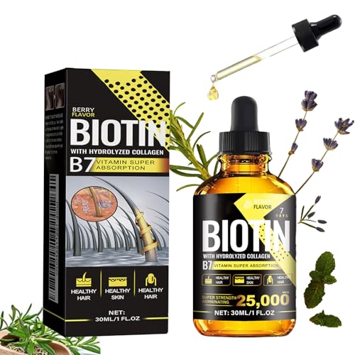 Biotin Hair Growth Serum Oil with Collagen & Rosemary