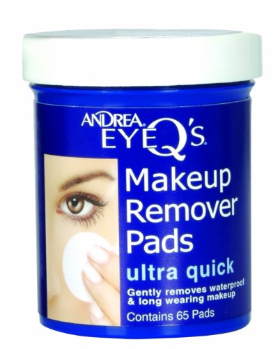 Andrea Eye Q's Ultra Quick Makeup Remover Pads - 65 Count