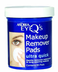 Andrea Eye Q's Ultra Quick Makeup Remover Pads - 65 Count