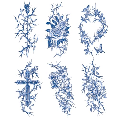 Semi Permanent Tattoos - Pack of 6 Waterproof Designs
