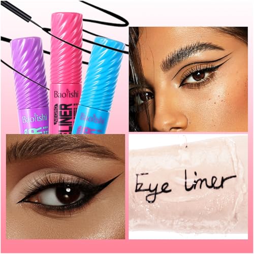 Liquid Eyeliner Pen – Waterproof Black Eye Makeup, Ultra-Fine Brush