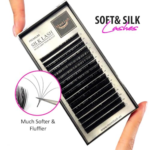 Cashmere Premium Eyelash Extensions 0.03 D 8-16mm Mixed Length & Easy Fan Lashes 0.05 D 20-25mm Mixed Length