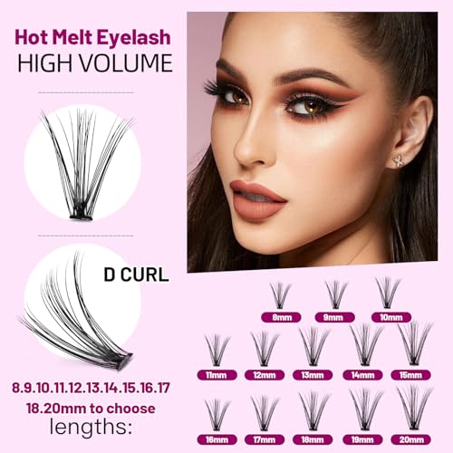 Black Individual Lash Extensions 0.07mm D Curl 20 Roots