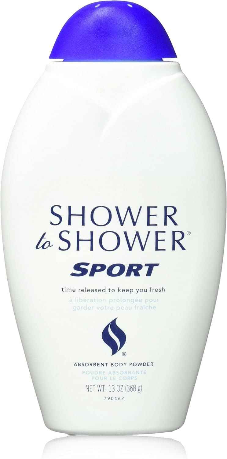 Shower To Shower Absorbent Body Powder-Sport-13 oz (Quantity of 6)