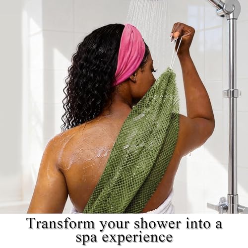 African Net Sponge 2-Pack 45-Inch Exfoliating Bath Loofah