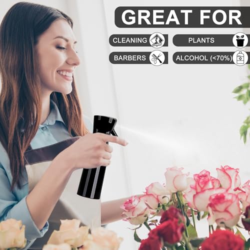 200ml Continuous Spray Bottle 2-Pack for Hair & Plants