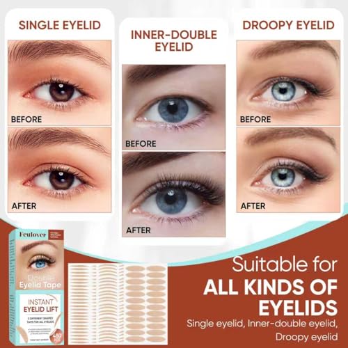 Invisible Double Eyelid Tape Strips - Instant Eye Lift