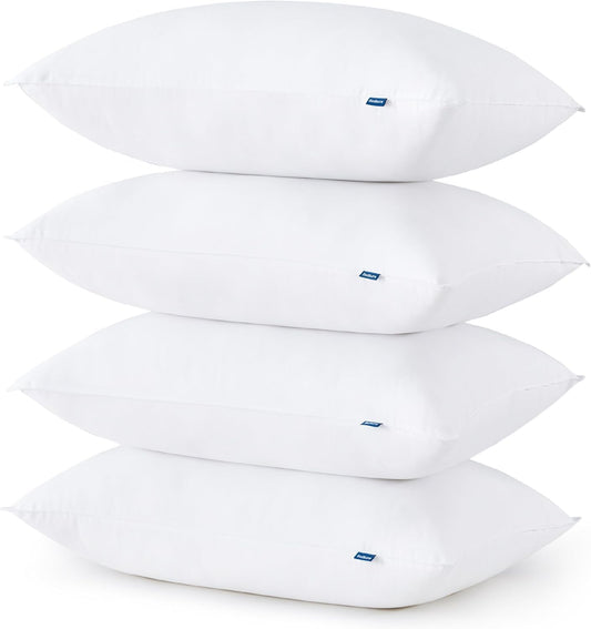 Bedsure Firm Pillows King Size Set of 4 - Medium Firm King Bed Pillows for Sleeping Hotel Quality, King Pillows 4 Pack Supportive, Down Alternative Pillow for Side and Back Sleeper