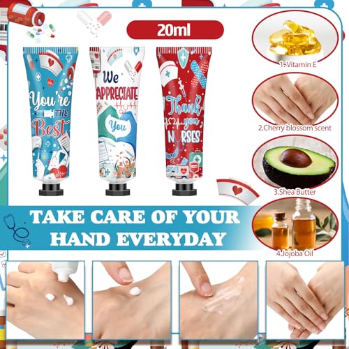 CNA Week Gift Set - 30 Hand Creams & Lip Balms with Tags