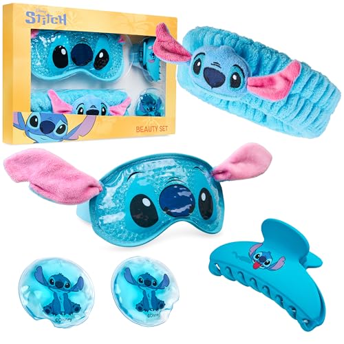 Disney Stitch Beauty Accessories Set with Cooling Gel Eye Mask & Headband