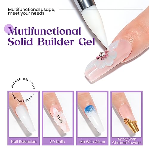 MIZHSE 60g White 3D Gel Nail Art Sculpting Builder Gel with Variants