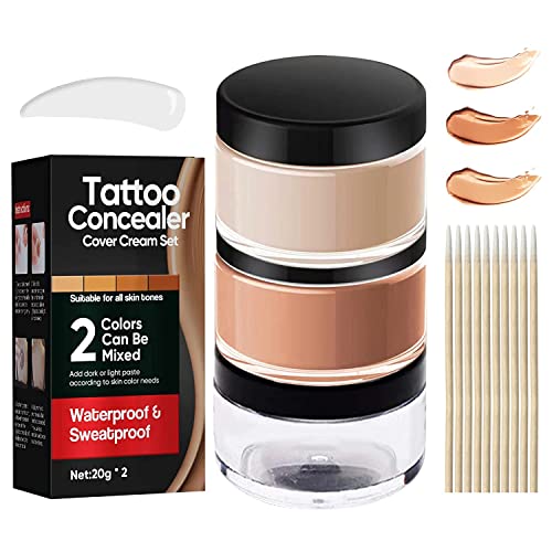 Waterproof Tattoo Concealer Kit – Full Coverage for Scars & Spots