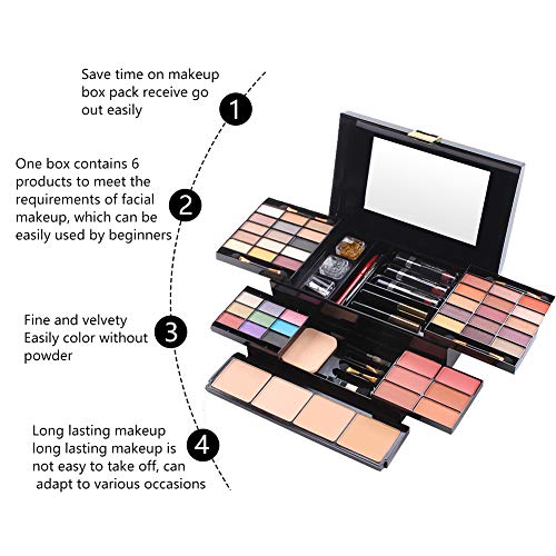 49 Colors Makeup Kit - Eyeshadow, Blusher, Lip Gloss & Powder