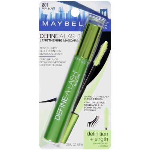 Maybelline Define-A-Lash Lengthening Mascara, Very Black, 0.22 fl oz