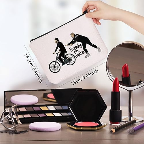 WCGXKO TV Show Inspired Steady On Mate Roy Kent Jamie Tartt Canvas Makeup Bag for Fans (Steady on)