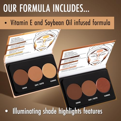 Black Radiance Creme Contour Palette Medium to Dark