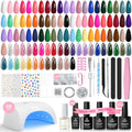 Beetles Gel Nail Polish Kit 32 Colors with UV Lamp & 68 Pcs Tools