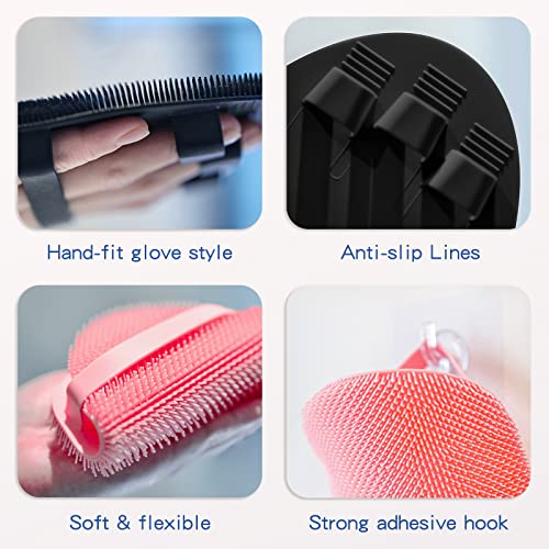 Manmihealth Silicone Back Scrubber & Bath Glove Set