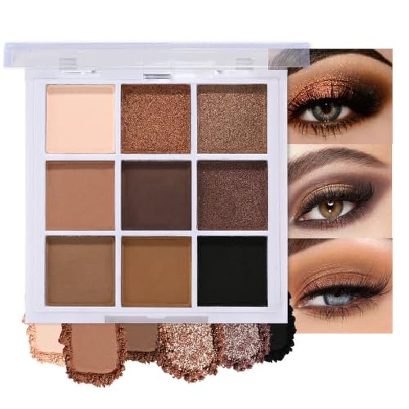 CAKAILA 9-Color Eyeshadow Palette - Natural & Long-Lasting Shades