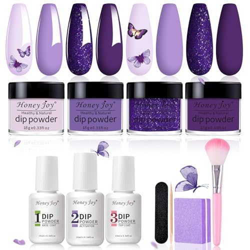 Honey Joy Dip Powder Nail Starter Kit - 4 Color Acrylic Dipping Set
