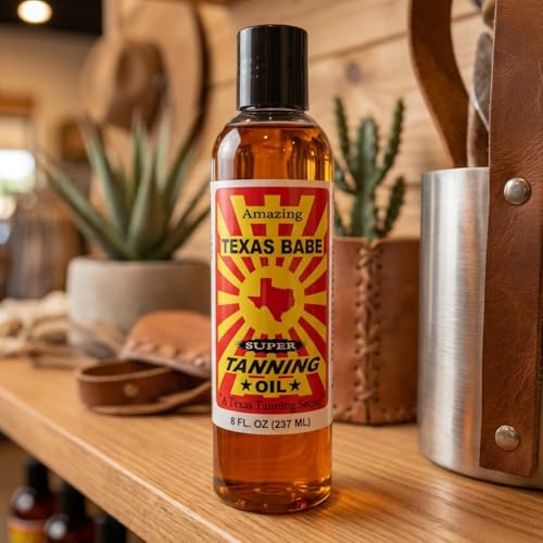 Texas Babe Natural Tanning Oil 8 oz – No Mineral Oil