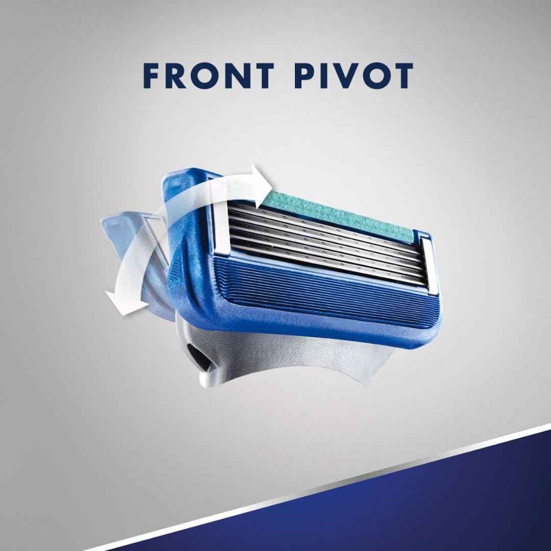 Gillette5 Mens Razor Blade Refills, 12 Count, Lubrastrip for a More Comfortable Shave