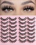 FARRED Fluffy Lashes 16mm Wispy Cat Eye - 14 Pairs