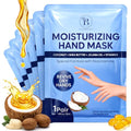 BLOOMORA Repairing Hand Mask Gloves for Dry Cracked Hands - 6 Pairs