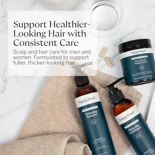 Happy Head Hair Shampoo & Conditioner Set with Biotin & Argan Oil for All Hair Types