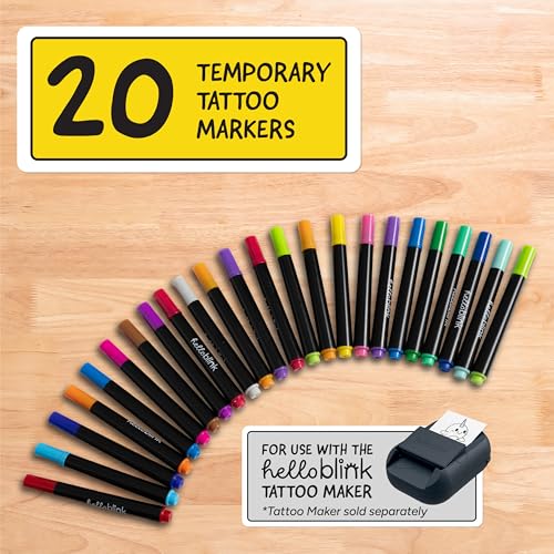 CEACO Temporary Tattoo Refill Markers - 20 Colors